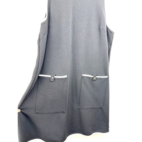 Anthropologie Maeve Sleeveless Mock-Neck Mini Shirt Dress Gogo 70's Size XL - Picture 11 of 15